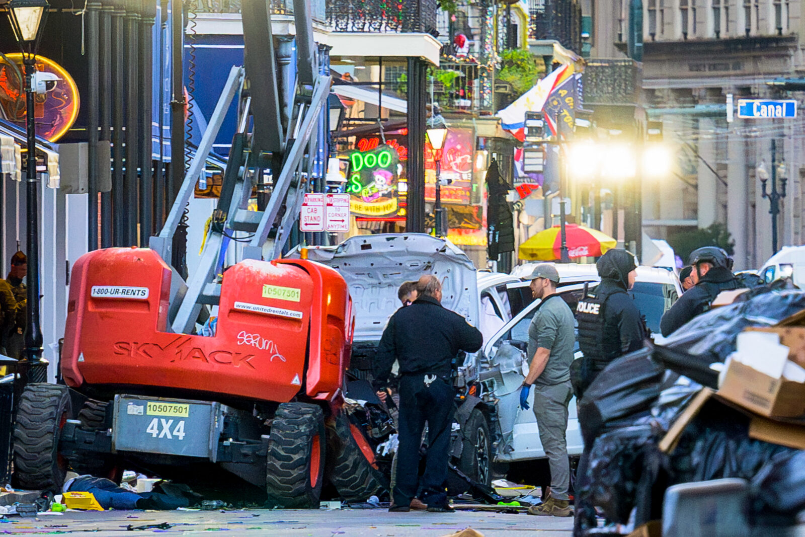 Mass casualty incident strikes Bourbon Street in New Orleans, US