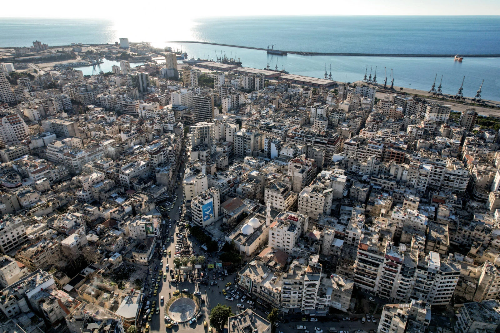 Photo shows aerial view of Syria's Latakia 