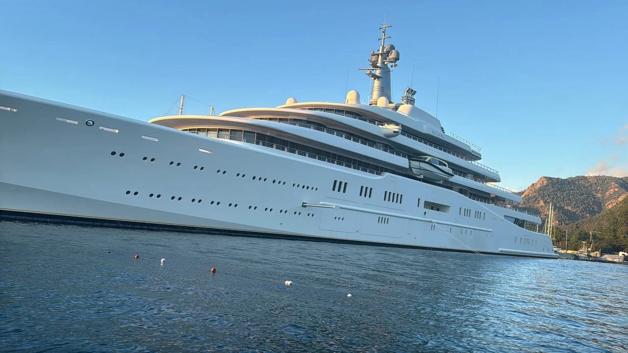 Russian oligarch's superyacht 'Eclipse' docked in Marmaris for nearly 3 years