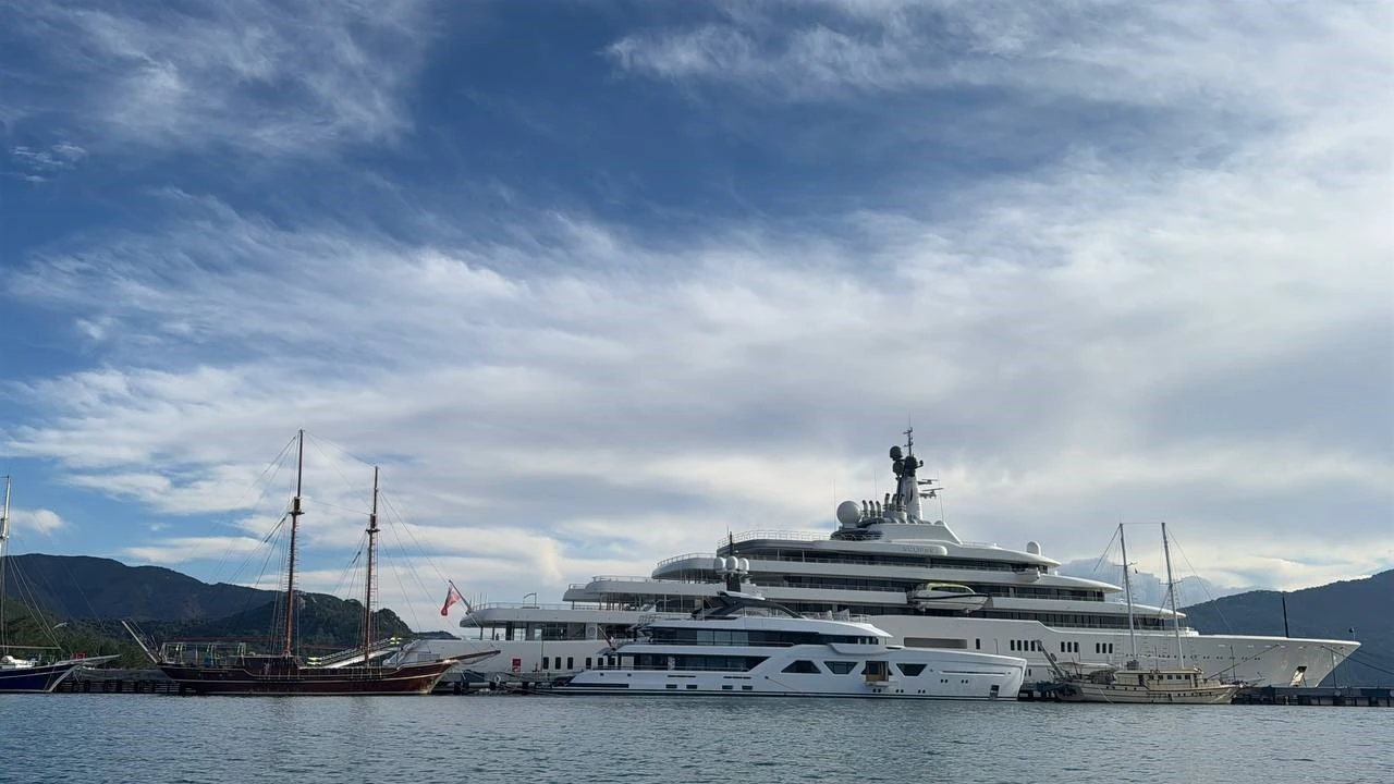 Russian oligarch's superyacht 'Eclipse' docked in Marmaris for nearly 3 years