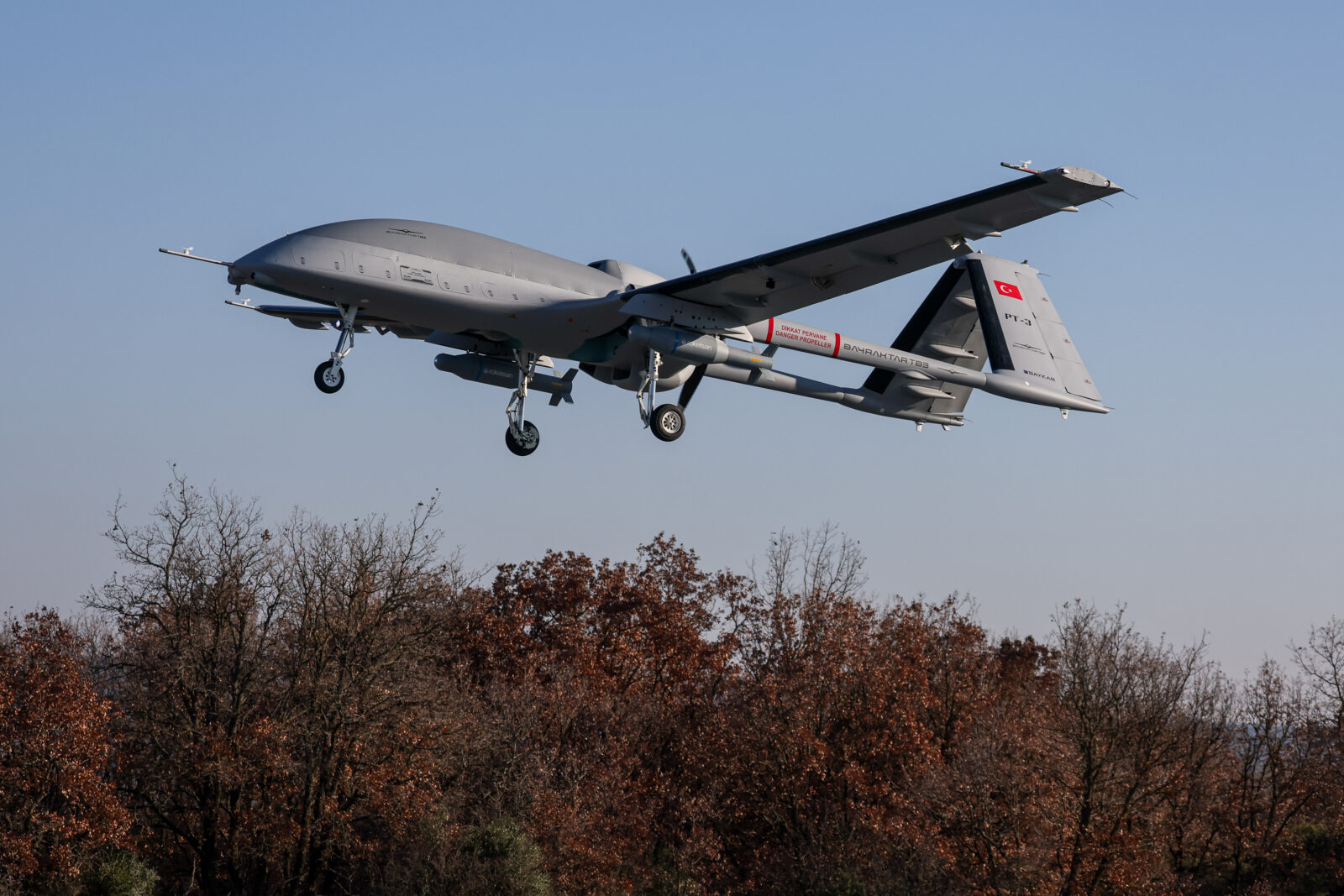 Photo shows Bayraktar TB3 UCAV