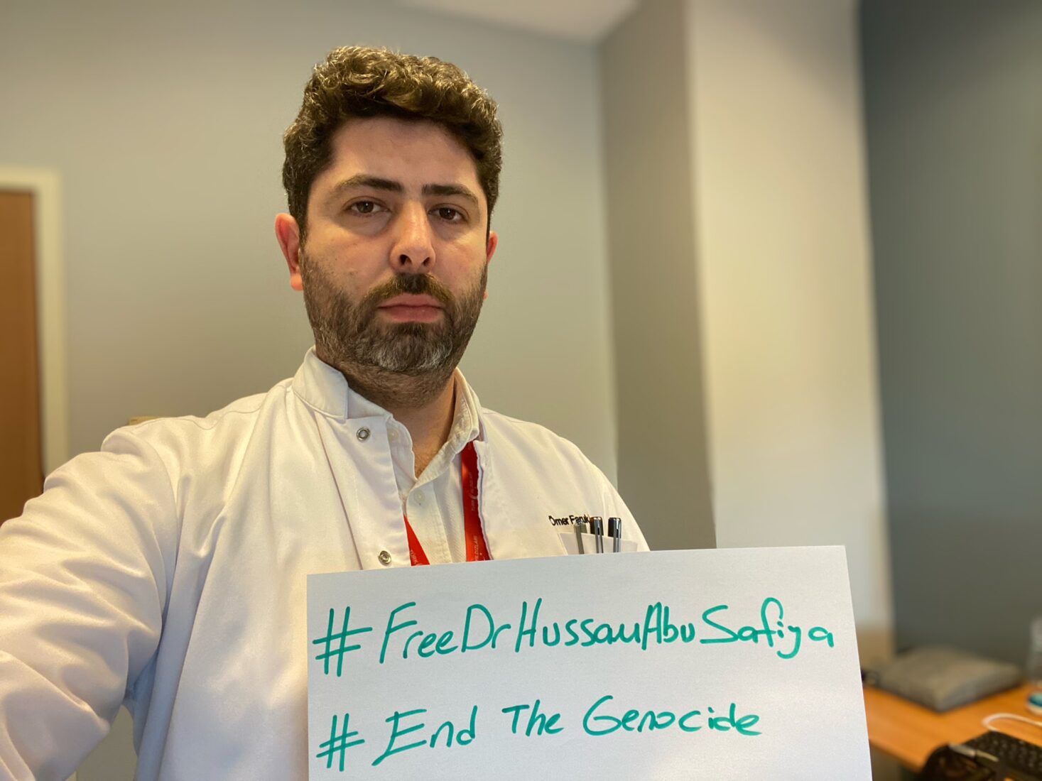 Thousands of doctors launch social media campaign for Dr. Hussam Abu Safiya's release