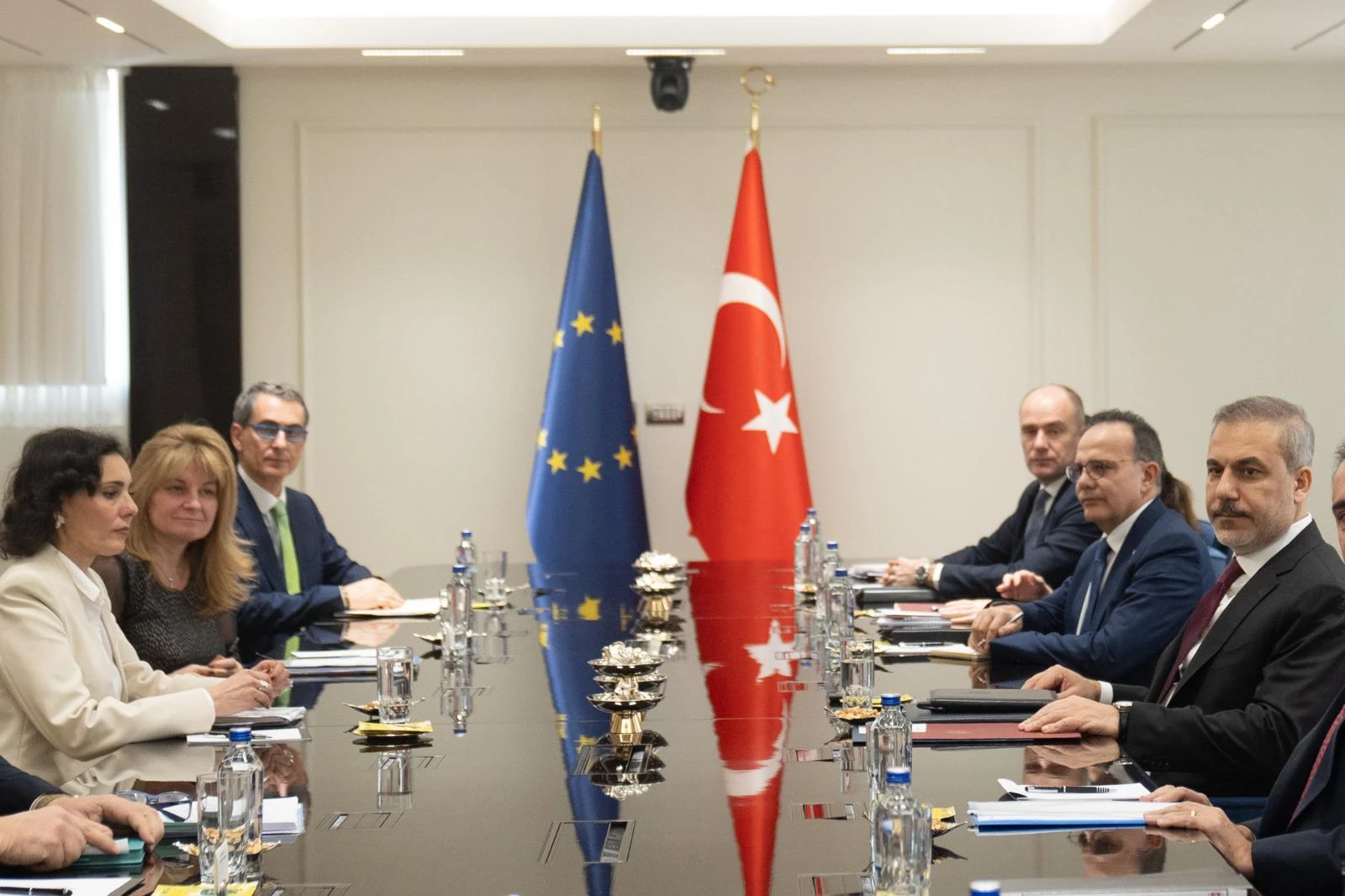 FM Fidan, EU Commissioner Lahbib discuss Syria recovery, Türkiye-EU cooperation