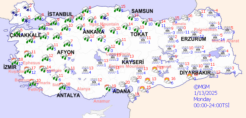 Yellow-coded warning issued for Türkiye's Marmara as snow, rain impact Istanbul