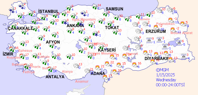 Yellow-coded warning issued for Türkiye's Marmara as snow, rain impact Istanbul