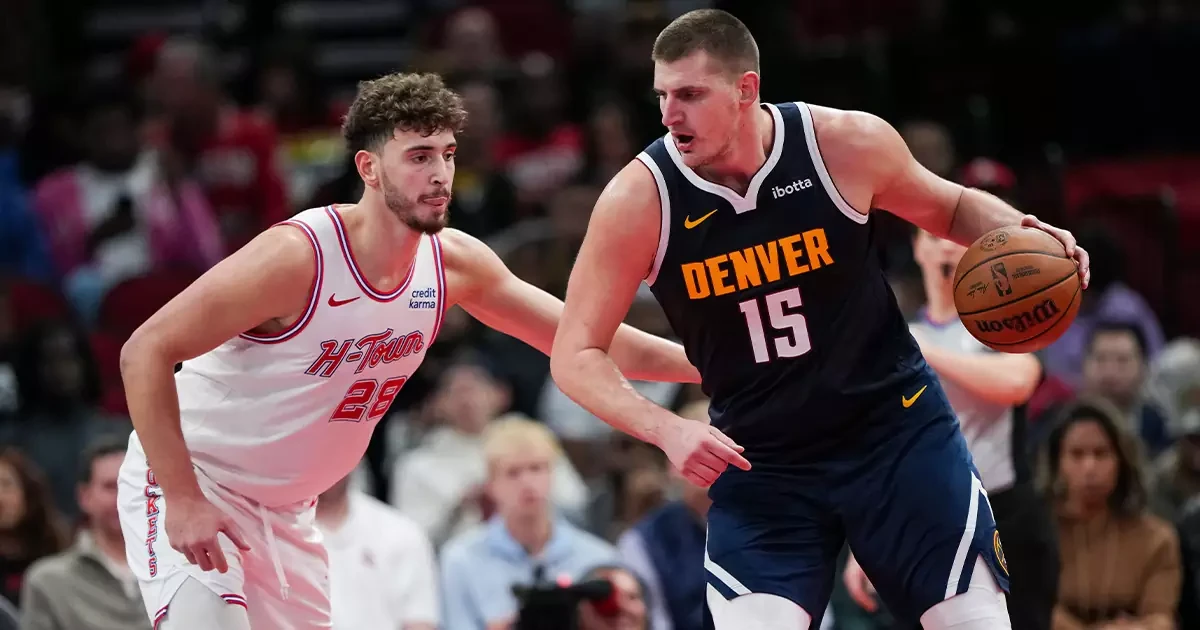 Turkish international Alperen Sengun and NBA MVP Nikola Jokic