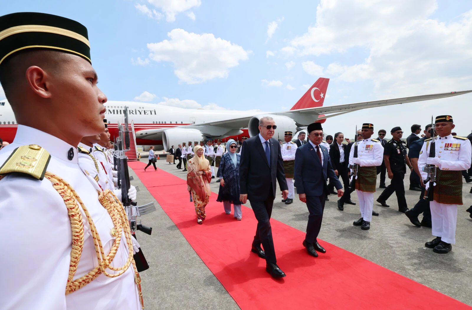 President Erdogan arrives in Malaysia for official visit