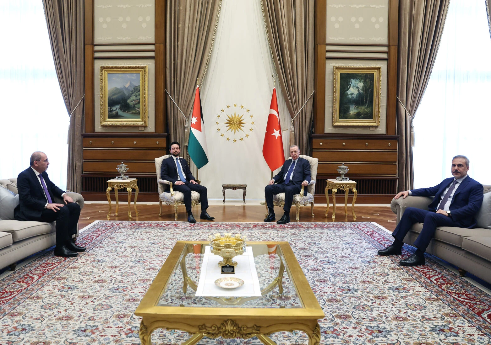 President Erdogan receives Jordan's Crown Prince in Ankara