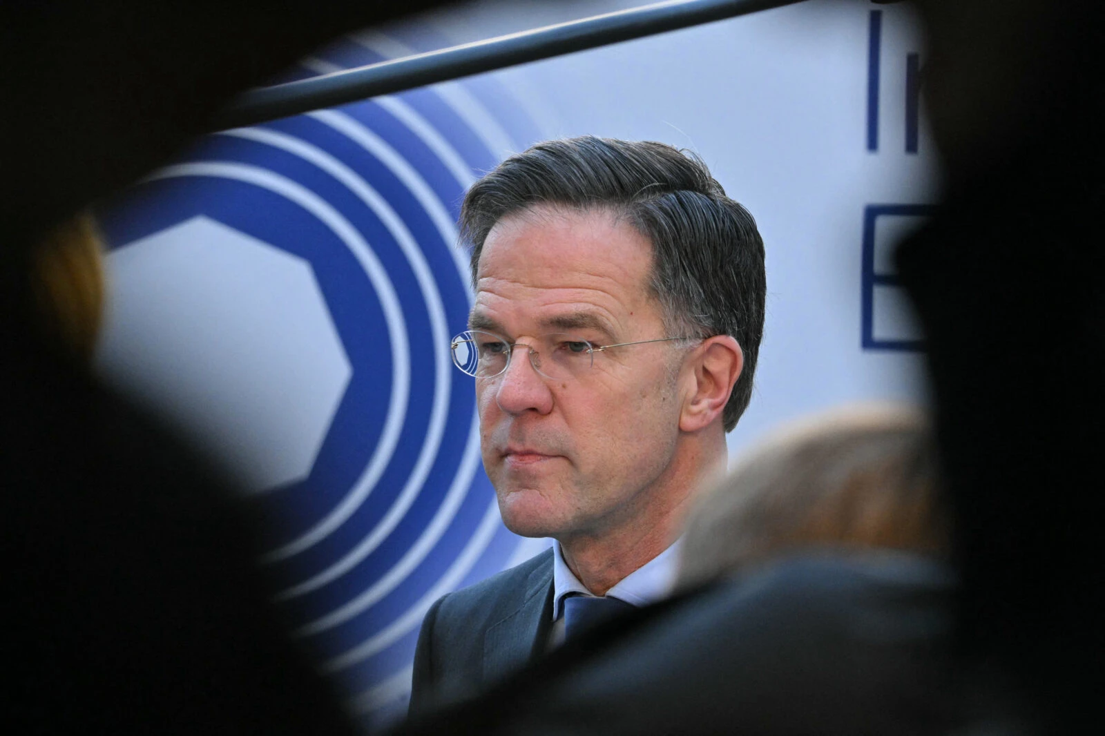 NATO Secretary General Mark Rutte arrives at an informal EU leaders retreat at the Palais d'Egmont in Brussels