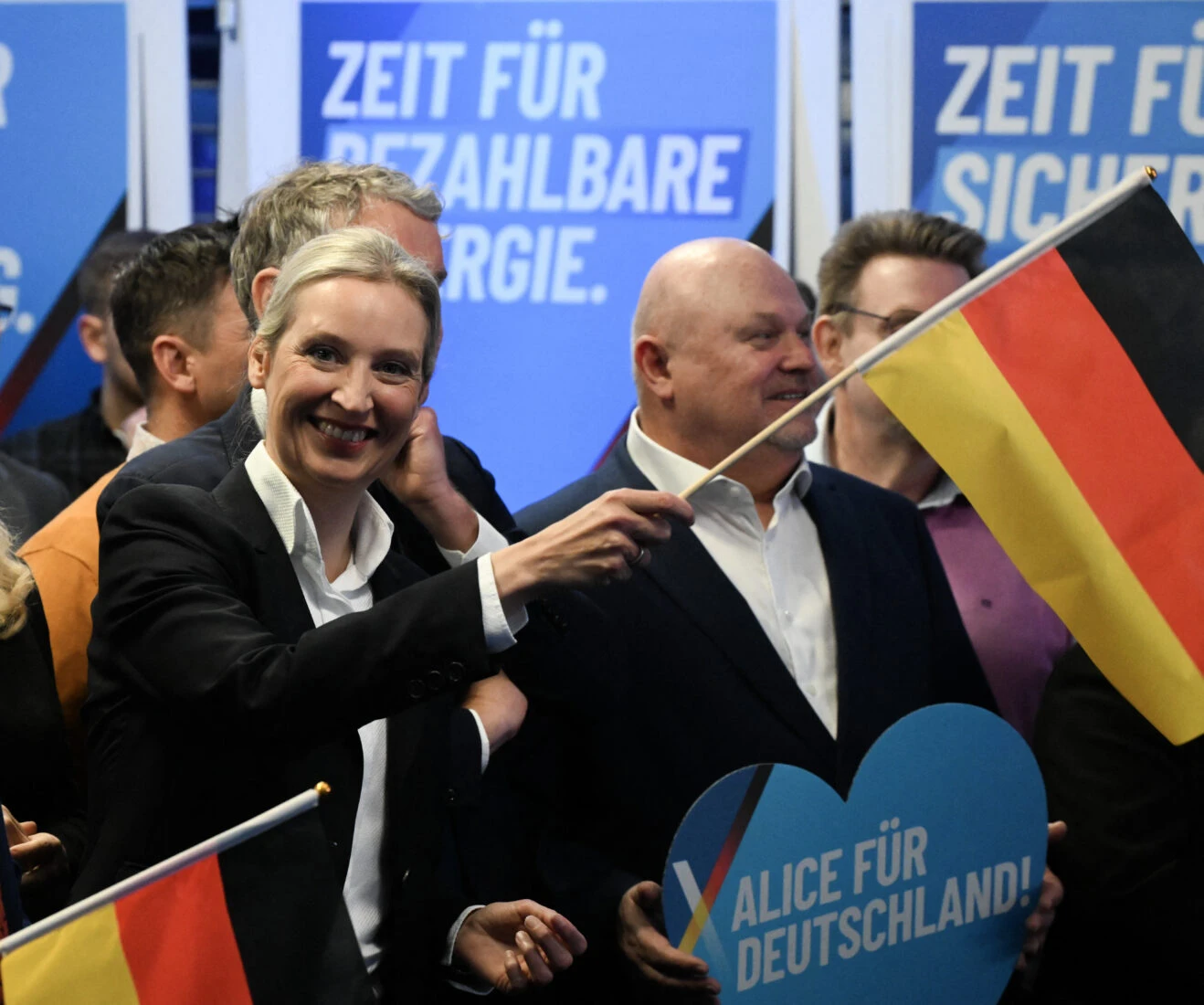 Photo shows Co-leader of Germany's far-right Alternative for Germany (AfD) party and her party's top candidate for Chancellor Alice Weidel.