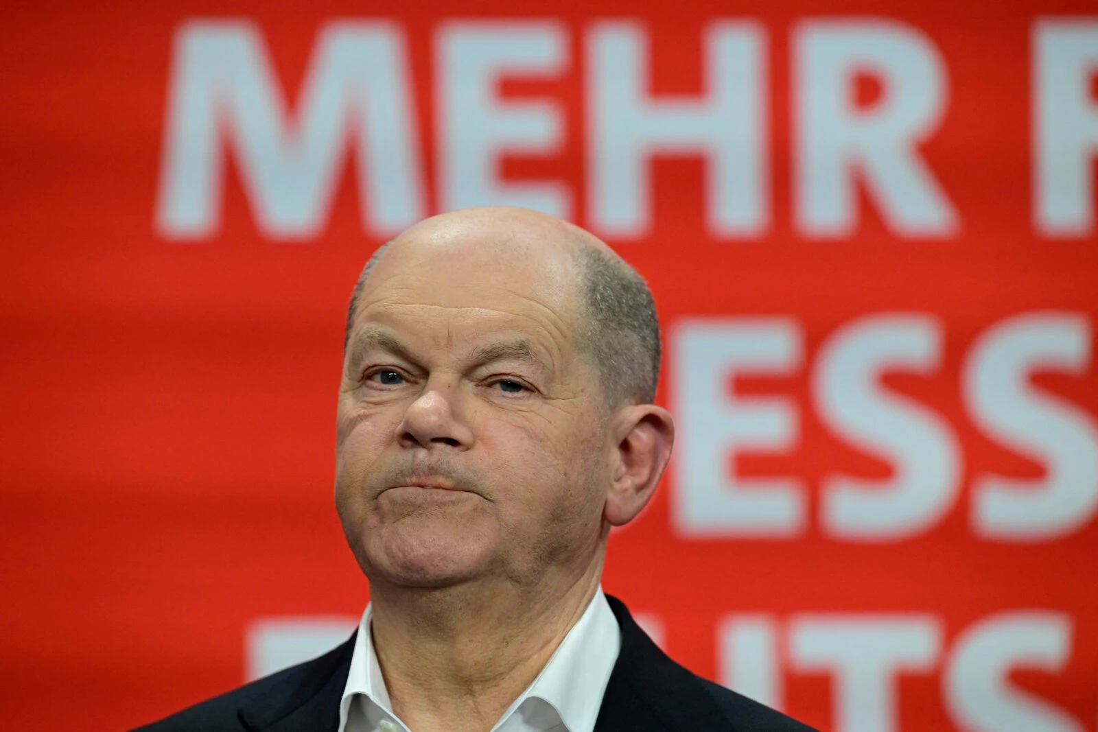 Photo shows German Chancellor and top candidate of the Social Democratic Party (SPD) Olaf Scholz.