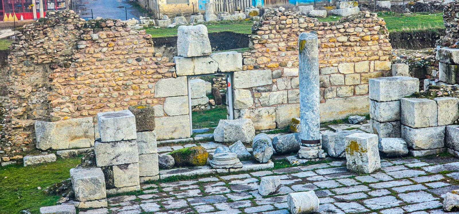 The ancient ruins of Sebastapolis, a site where gladiators once fought, in Tokat's Sulusaray district, Turkey. February 7, 2025.