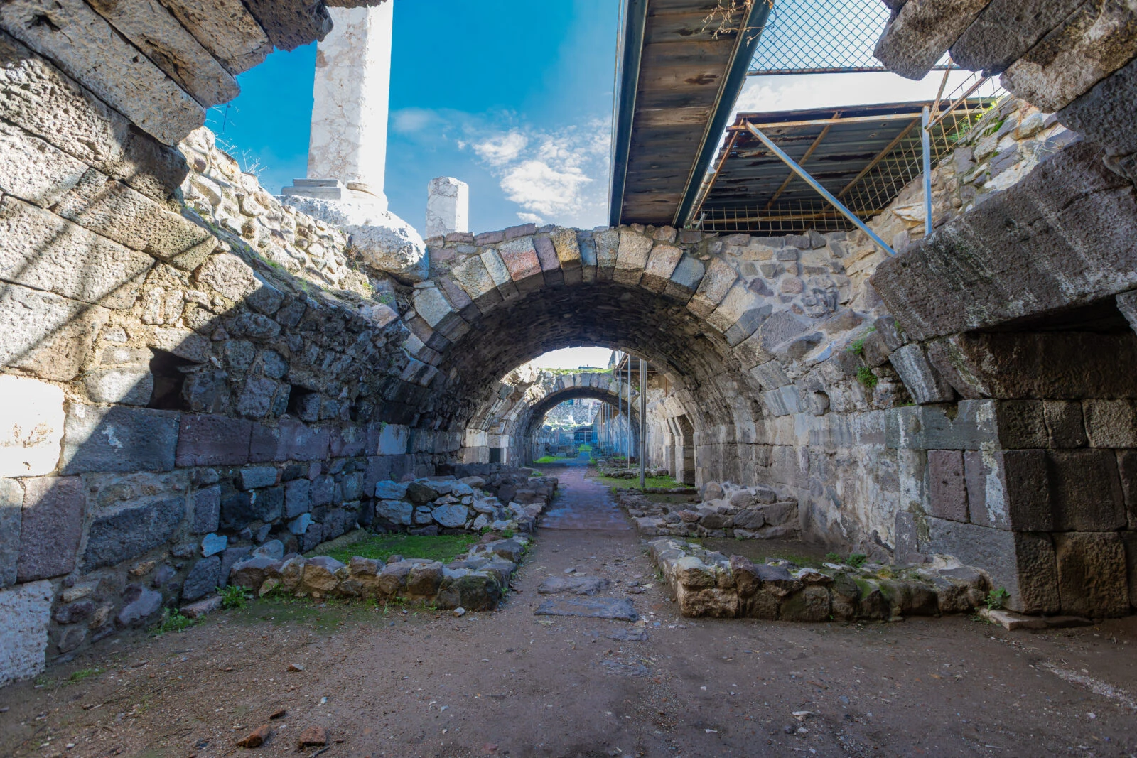 Photographs from the ongoing excavations at the ancient Smyrna Agora site in Izmir, Türkiye, taken on 26 December 2024.