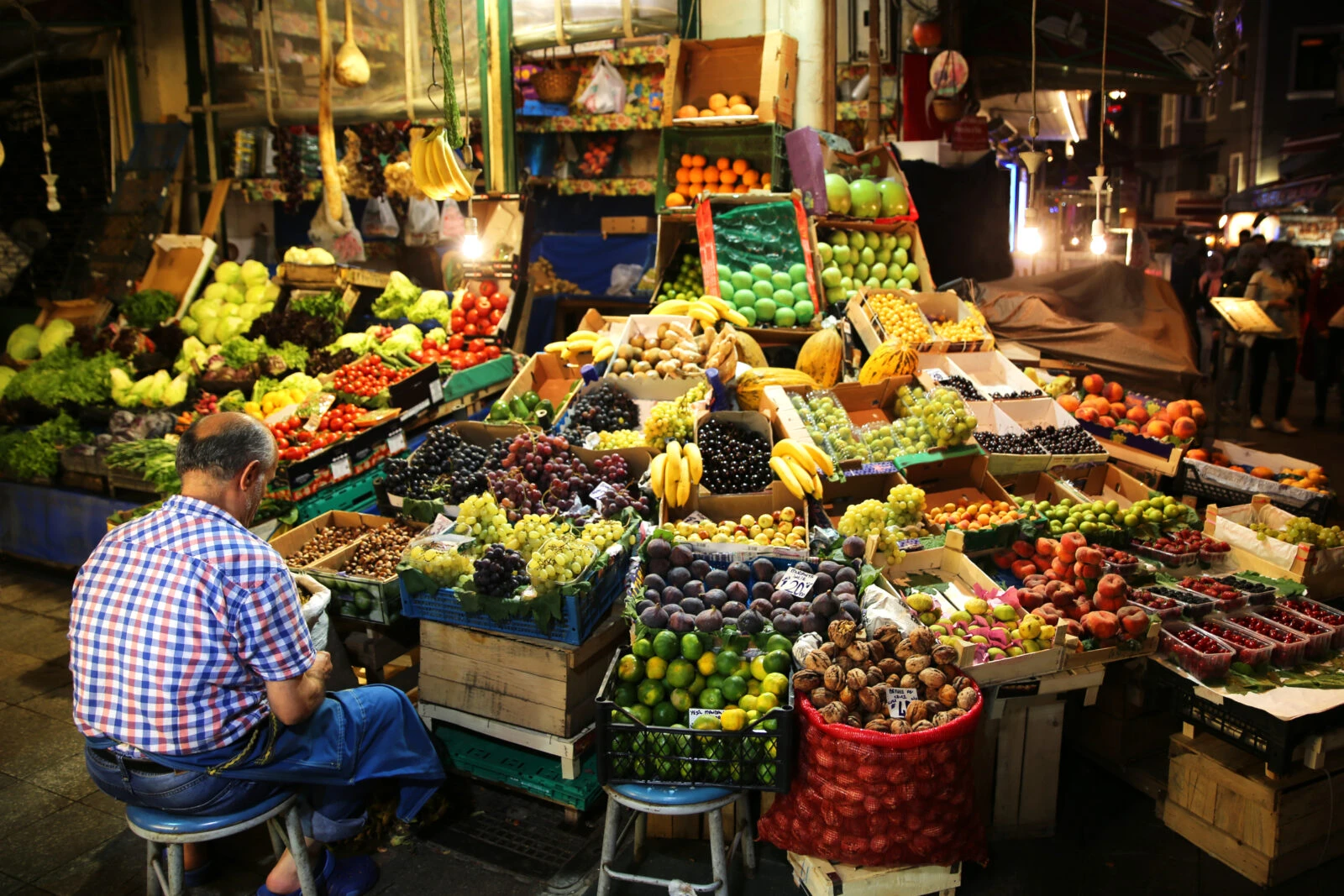 A grocery stall