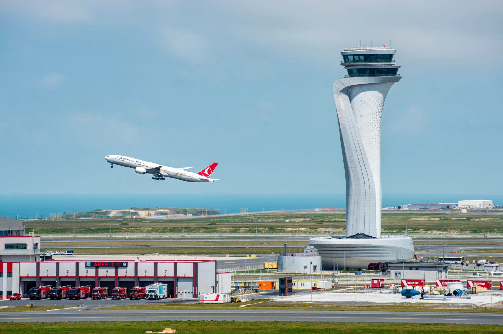 A Turkish Airlines aircraft takes off