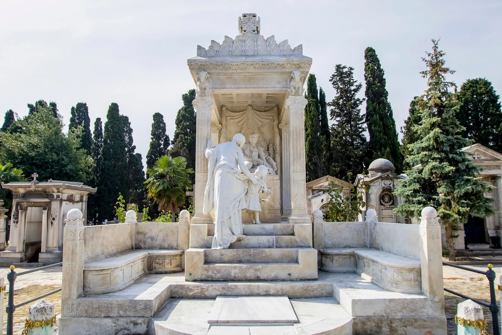 The grand tomb of George Zarifi in Istanbul's cemeteries