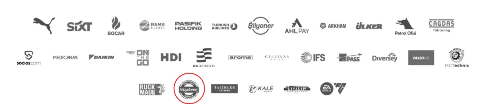 Photo shows galatasaray's sponsors section from its official website dating back to December