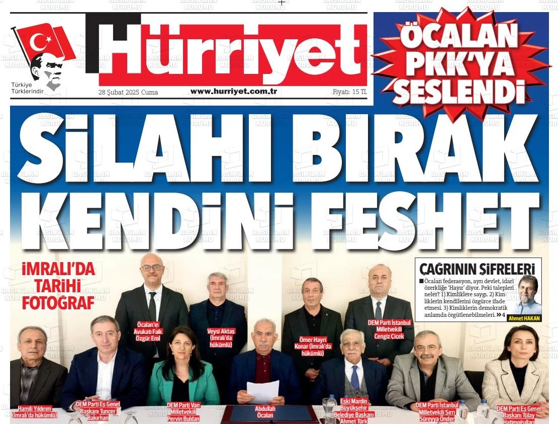 How Turkish media covered Ocalan's historic call for PKK terrorist group dissolution