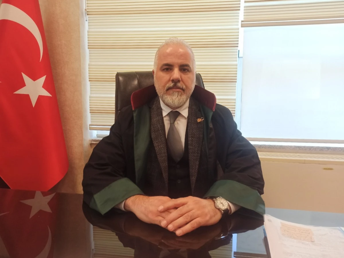 Bilal Doğan, President of Adıyaman Bar Association, posing for a photo.