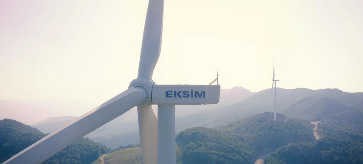 a close-up of a wind turbine