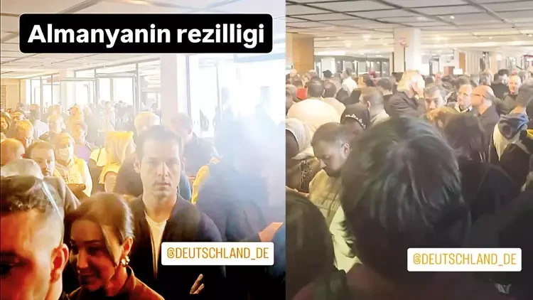 Screenshot of Turkish businessman Cengiz Haydar Barut's posts from passport control. (Photo via Salim Uzun)