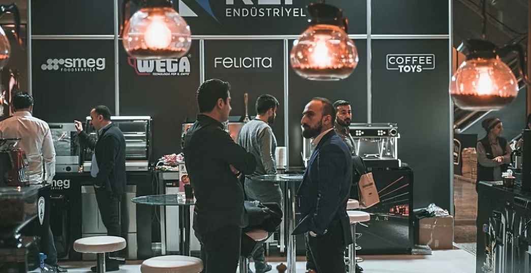 Photo shows A workshop in progress at Coffex Istanbul.