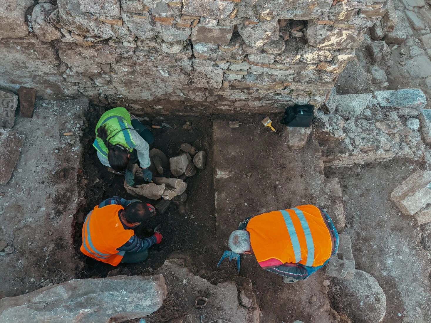 Excavation site in Aspendos, Antalya, Türkiye. (AA Photo)