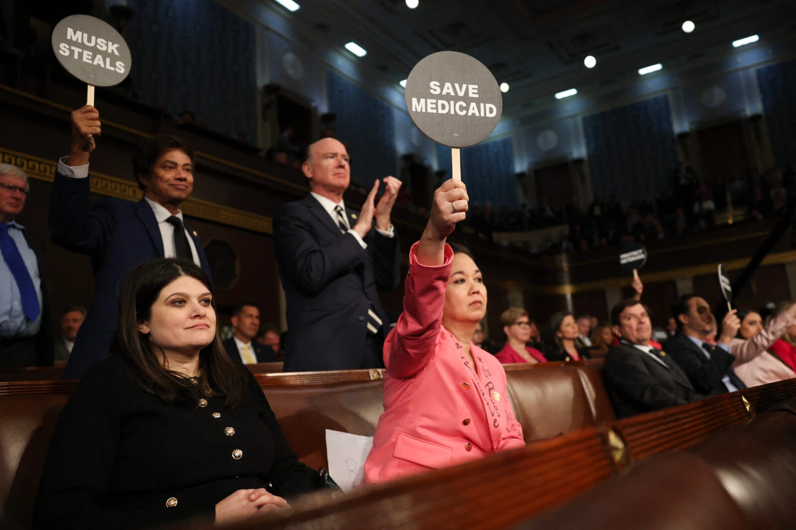 Trump declares 'America is back' in first congressional address since return to power