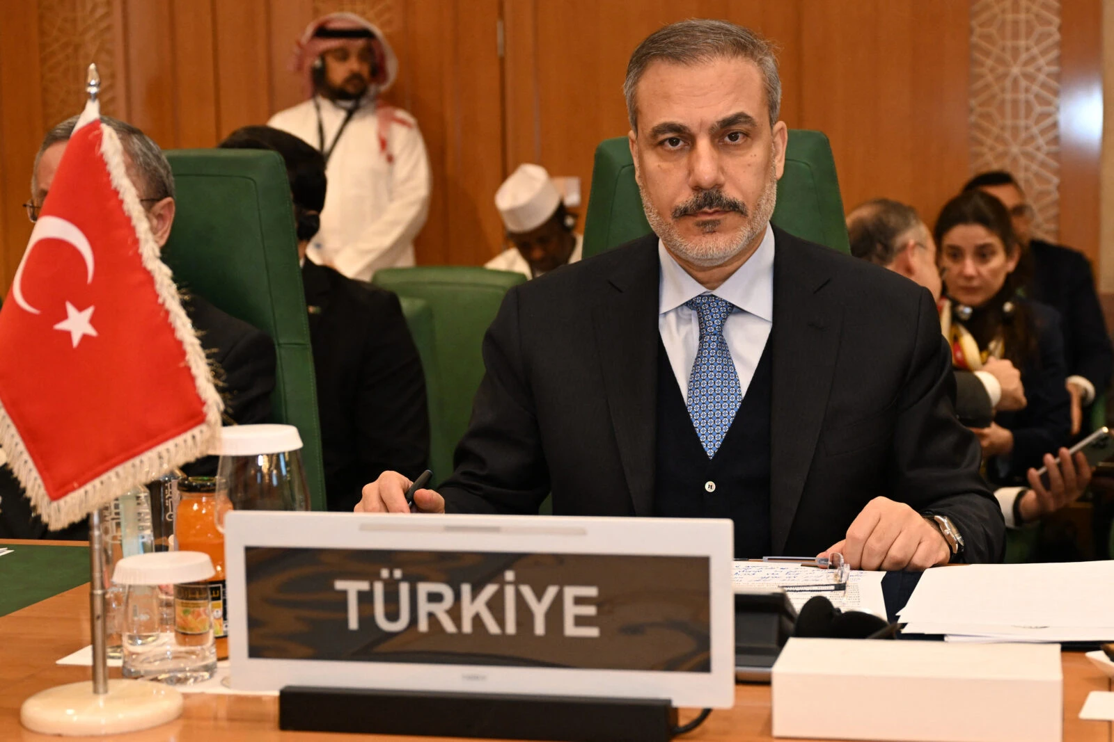 Photo shows Turkish Foreign Minister Hakan Fidan 