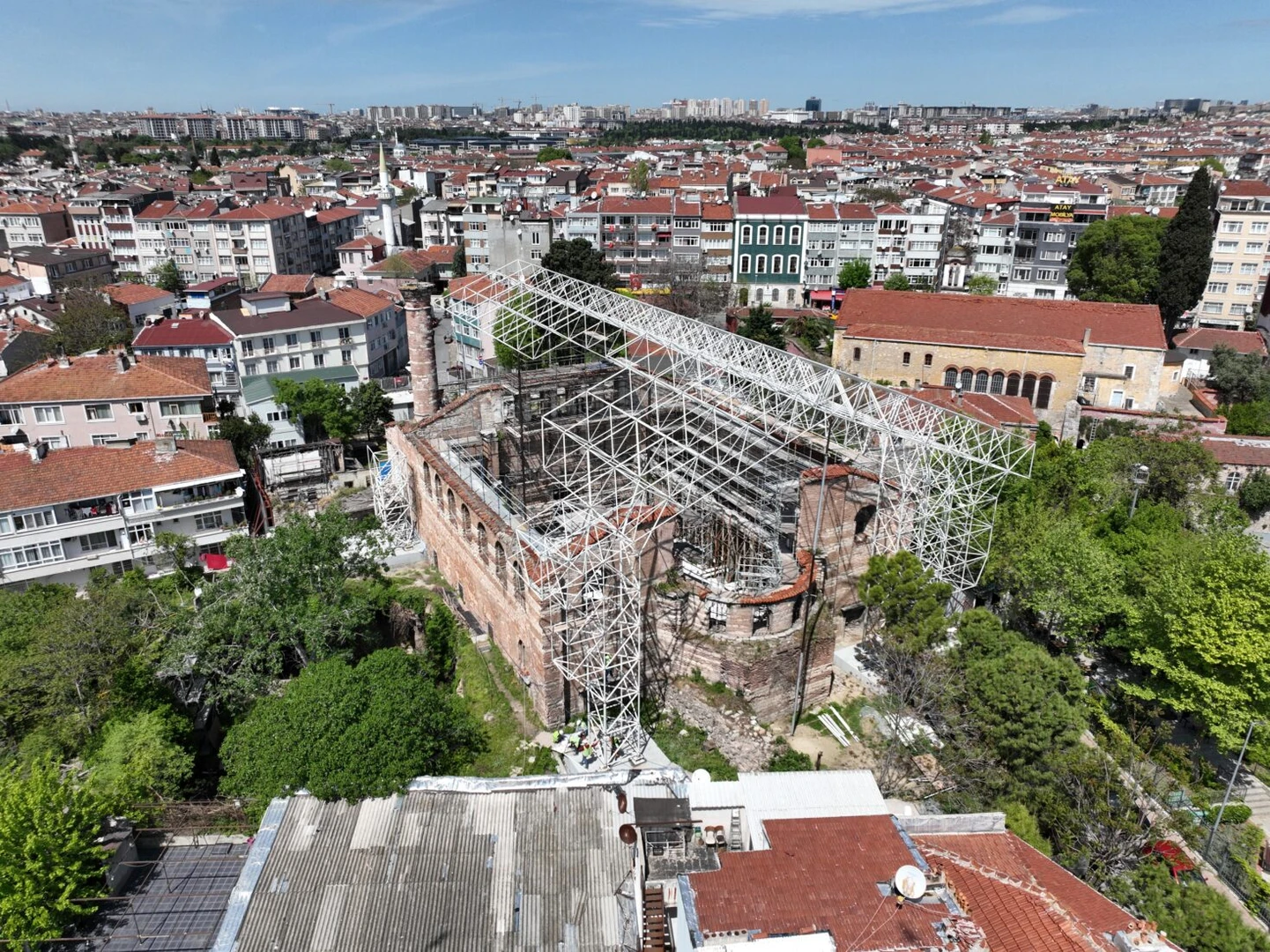 Aerial view of Imrahor Ilyas Bey Mosque