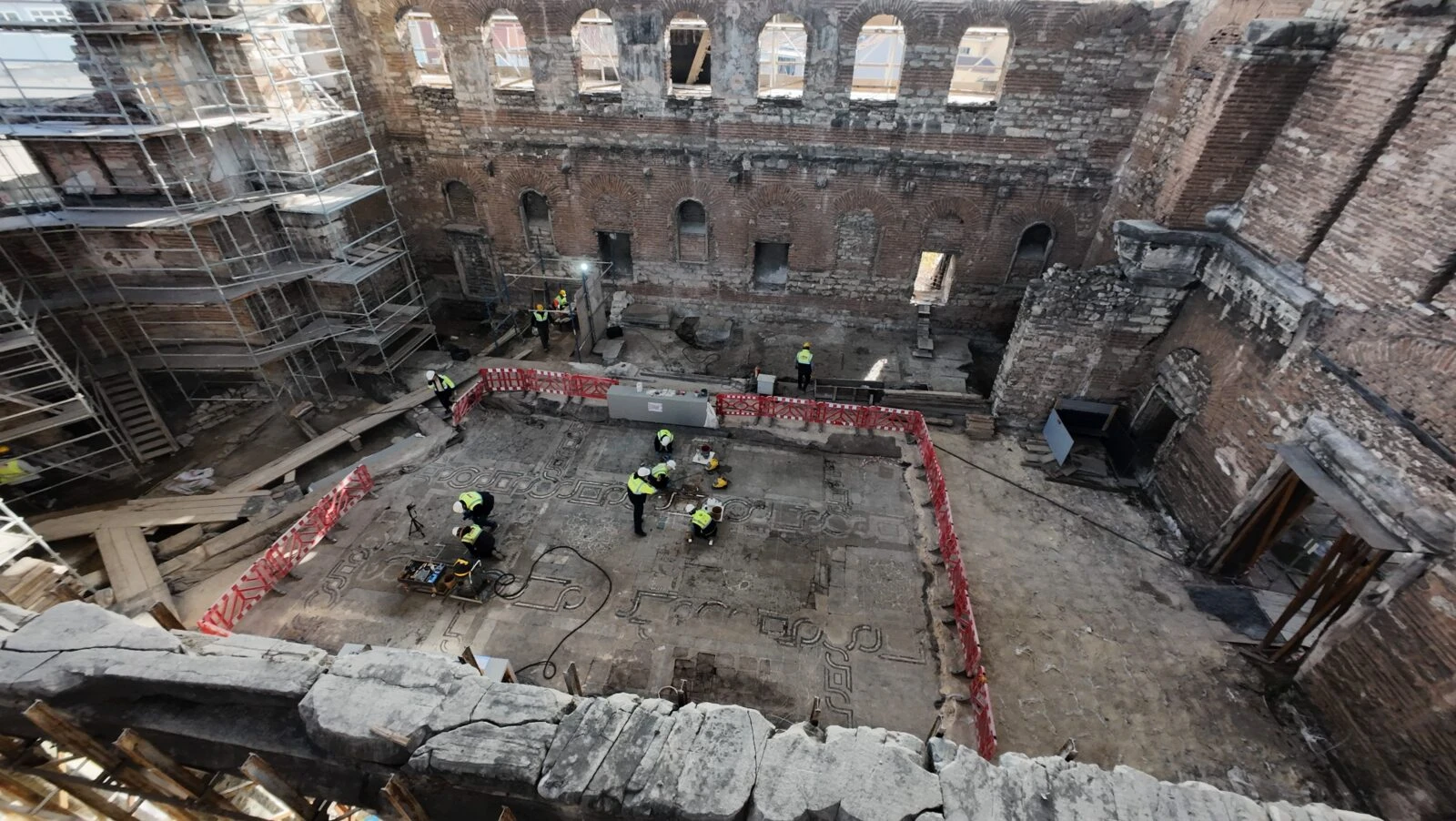 Restoration works continue at Imrahor Ilyas Bey Mosque, initiated in 2023.