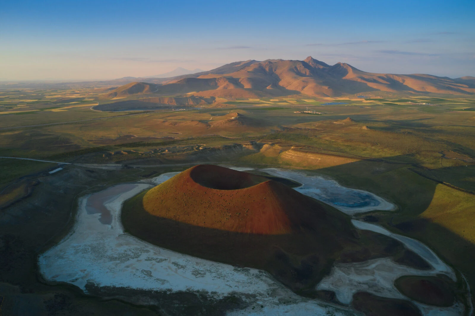 Aerial landscape of Meke Crater in Konya, Türkiye. (Adobe Stock Photo)