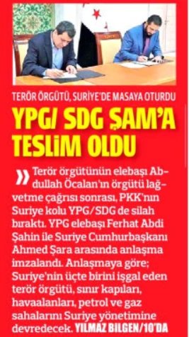 'Critical agreement in Syria': This is how Turkish media covered Sharaa-SDF deal