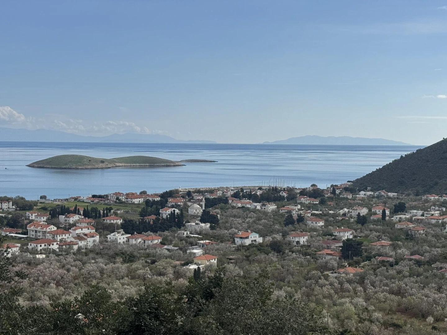 Scenic view of the Datca Peninsula, a popular tourism destination in Mugla, Türkiye.