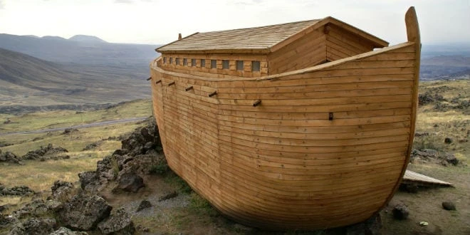 A wooden replica of Noah’s Ark