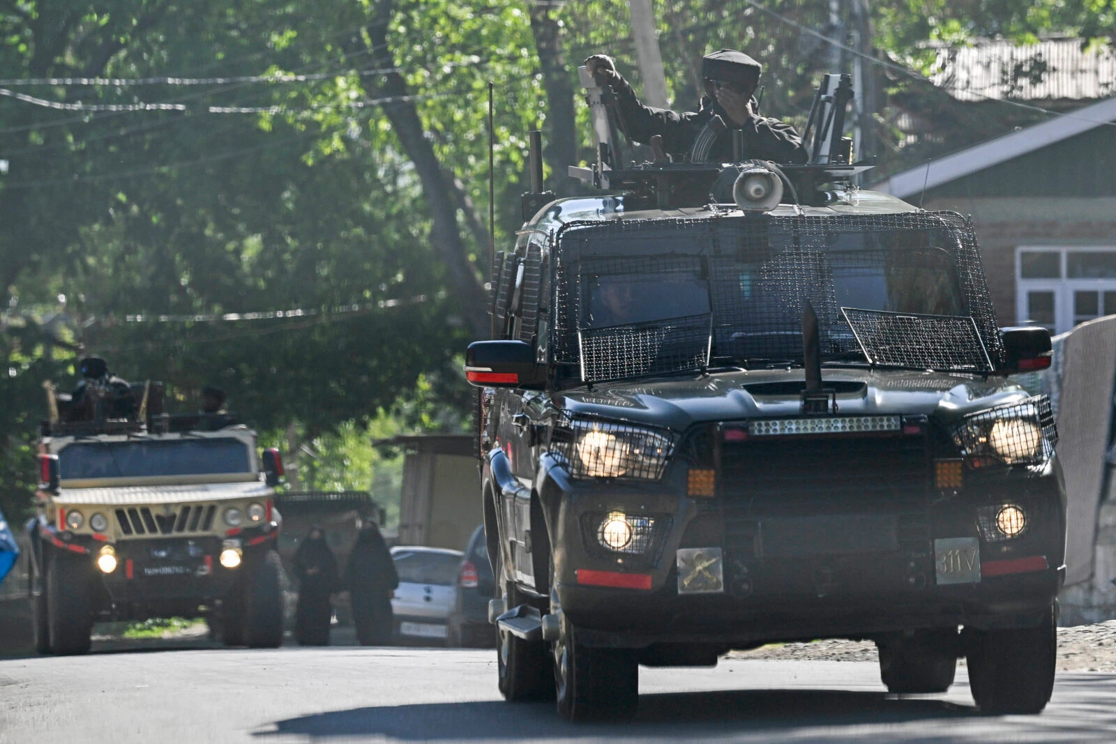 Pakistan warns of imminent Indian strike, cites 'credible intelligence' as tensions escalate 4 Photo shows Indian army vehicles patrolling.