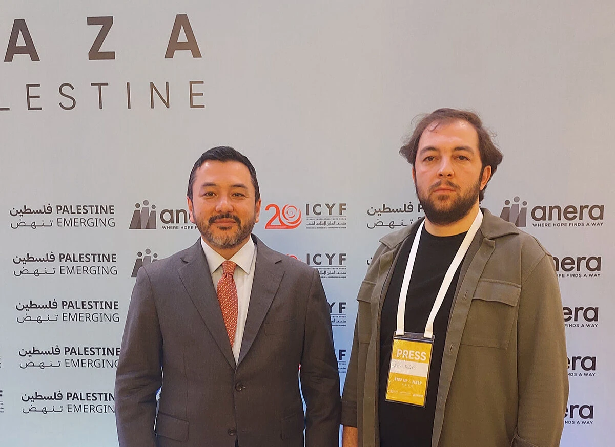 International organizations convene in Istanbul for Gaza 3 ICFY President Taha Ayhan and Türkiye daily's Culture & Arts Editor Ali Tufekci
